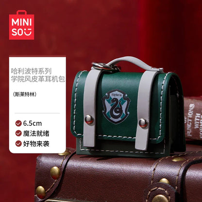 Harry Potter College Style Leather Bag – Portable Headset Protection & Storage Ba