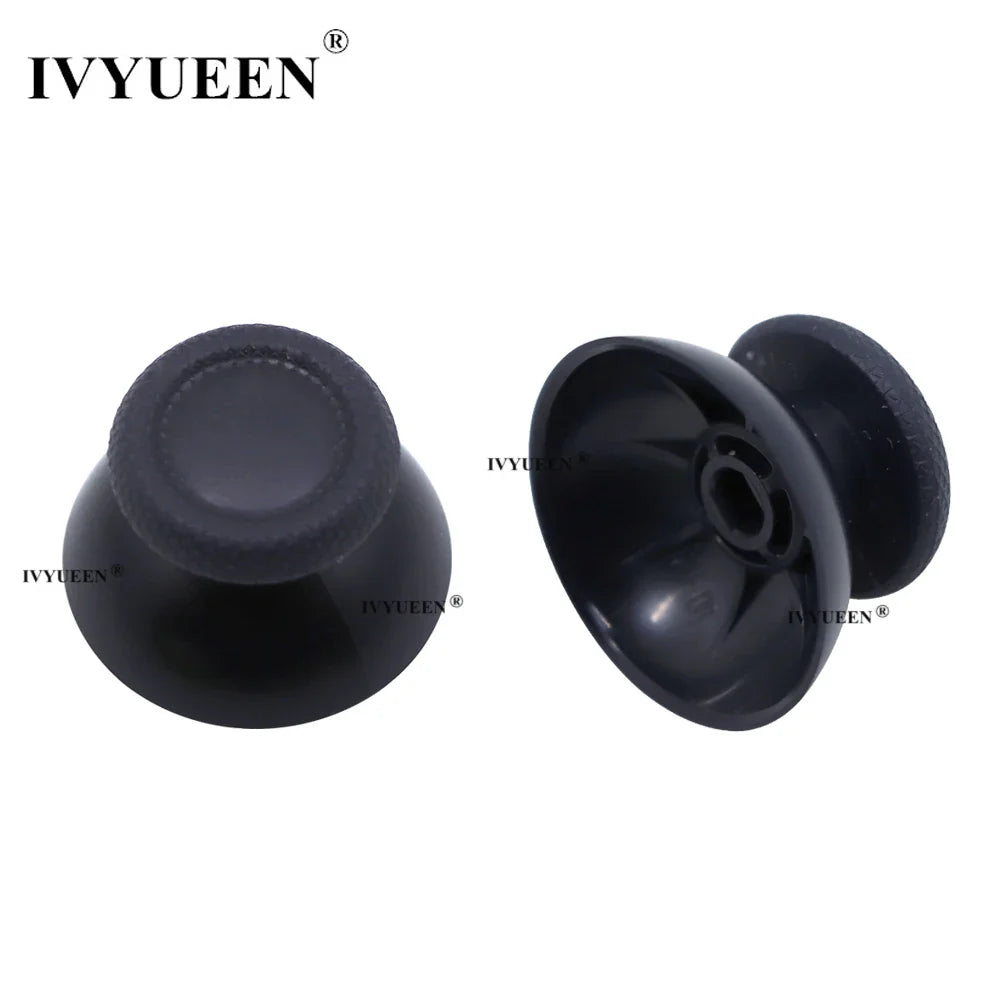 IVYUEEN 100PCS Black Analog Stick Caps – Thumb Grip Covers for PS5, PS4, PS3 & Xbox Controllers