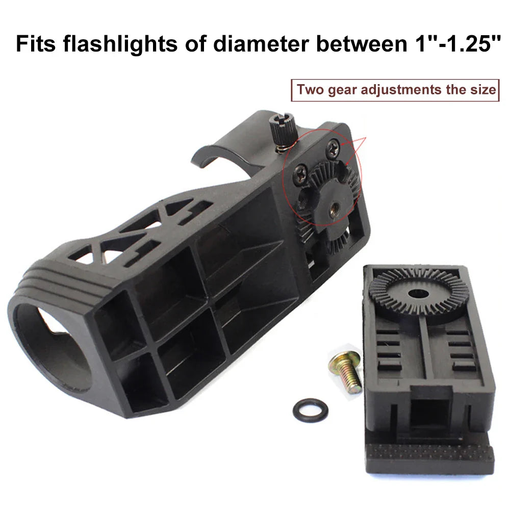Tactical Baton Holder: 360 Degree Rotating Holster for Expandable Baton, Open Top Spray Case, Flashlight Tool Pouch for Duty Belt