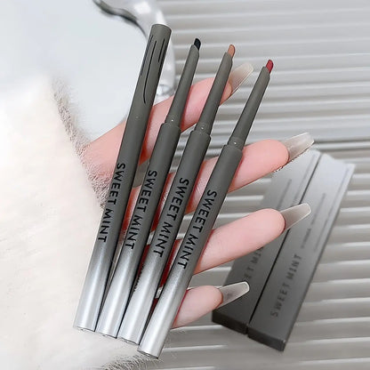 Sexy Rose Red Matte Eyeliner Pencil — Waterproof, Easy-to-Color Wine Red Eye Makeup Cosmetics (1pc)