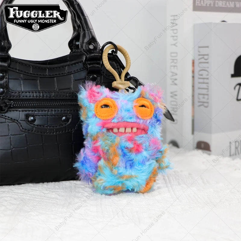 Original Fuggler Ugly Teeth Plush Keychain – Wide-Eyed Monster, Alien & Rabbit Peluche Pendant Toy
