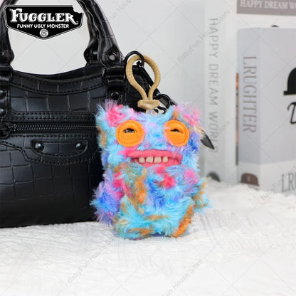 Original Fuggler Ugly Teeth Plush Keychain – Wide-Eyed Monster, Alien & Rabbit Peluche Pendant Toy