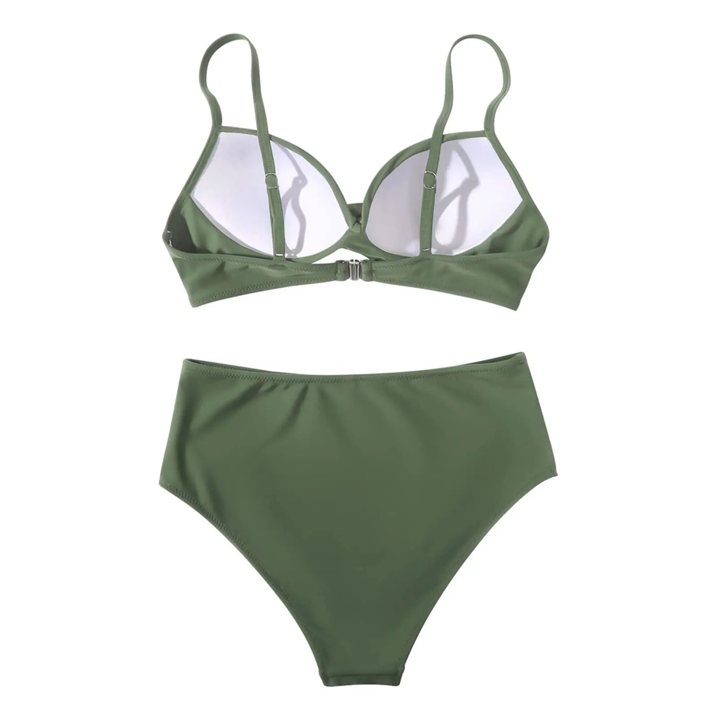 Vintage High Waist Bikini Set 2025 – Women’s Push-Up Printed Swimwear Summer Beach Bathing Suit