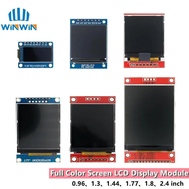 TFT LCD Display Module 0.96-2.8 Inch IPS SPI - ST7735 65K Full Color Screen for Arduino DIY Projects