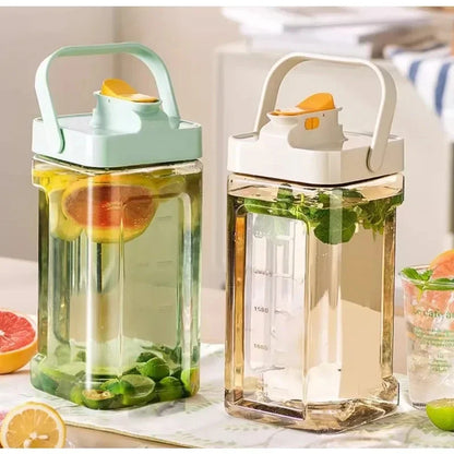 3.5L Refrigerator Water Kettle – Large Iced Beverage Dispenser with Faucet for Fruit Tea & Cold Drinks