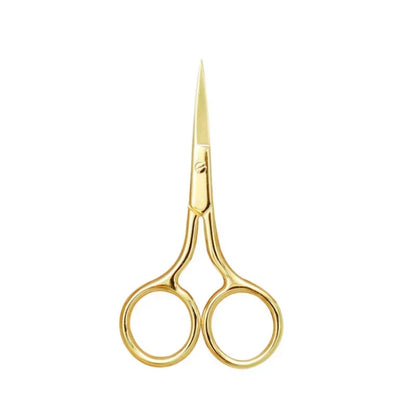 European-Style 9CM Makeup Scissors – Compact Stainless Steel Eyebrow, Nose Hair & Nail Trimming Tool