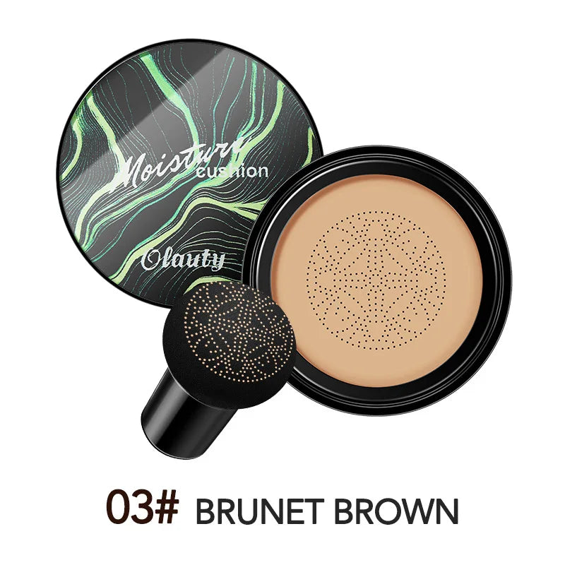 Mushroom Head Air Cushion CC Cream – Natural Moisturizing Foundation & Concealer for Oil-Control & Whitening – BB Cream Makeup Cosmetics