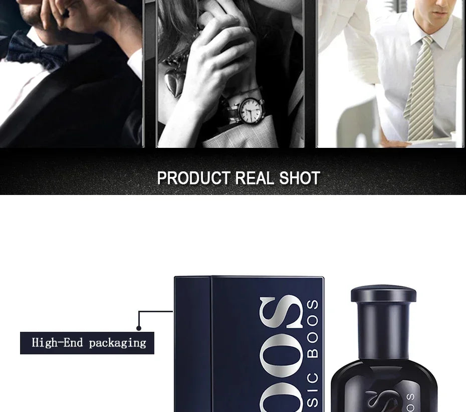 Hot Sale Men's Cologne – Fresh Temptation Perfume for Self-Confidence, Gentleman Fragrance Atomizer