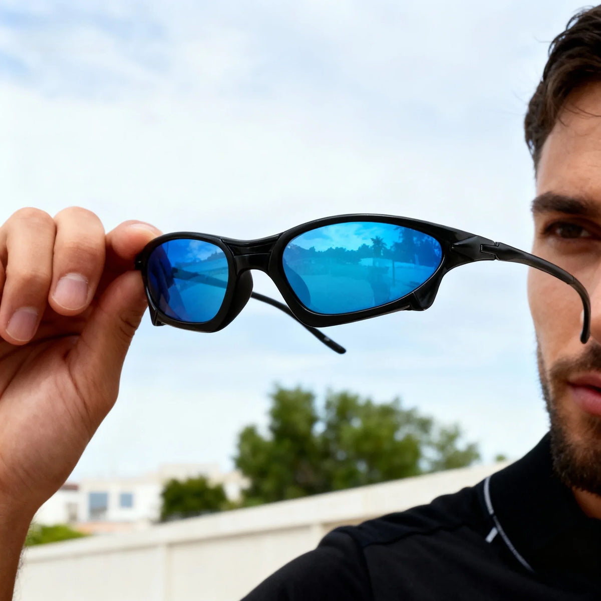3PCS Futuristic Sports Sunglasses Set – Small Frame Wraparound UV400 Eyewear | Colorful Cycling, Fishing & Travel Protective Outdoor Sunglasses