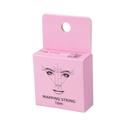 10m Pre-Inked Mapping String for Eyebrows – Microblading & PMU Marker Thread in Box for Tattoo Brow Mapping