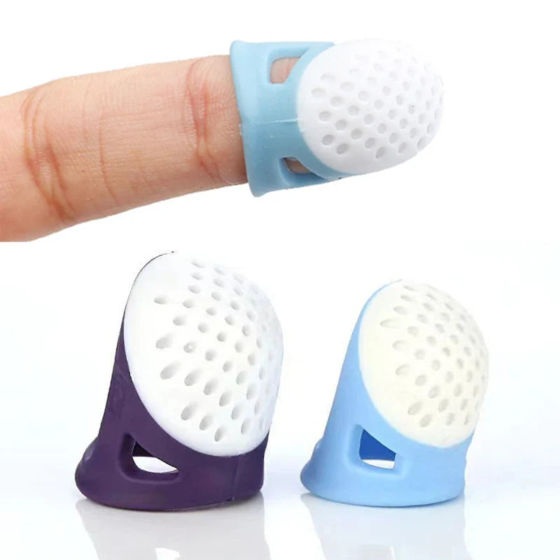 Breathable Silicone Thimbles - Multifunctional Protective Finger Sleeves for DIY Crafts & Sewing Accessories