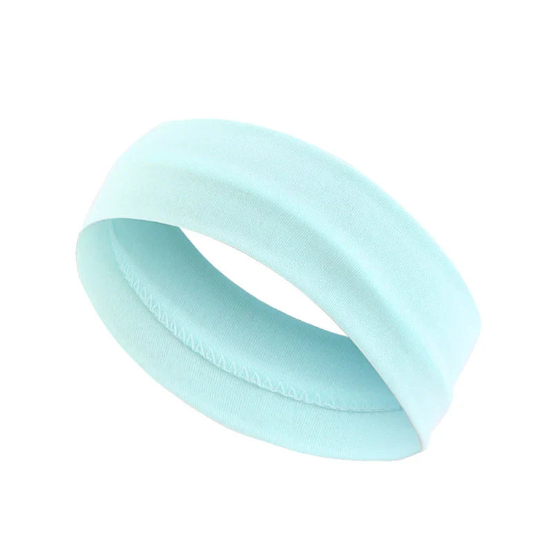 Summer Sports Headbands for Women – Solid Color Elastic Fitness, Yoga, and Running Bandanas, Stretch Makeup Hair Accessories 2023