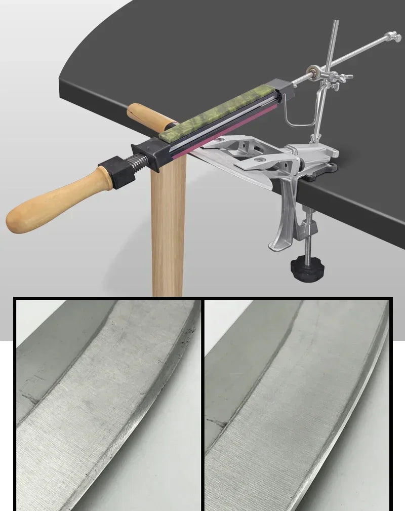 XK 2025 Fixed Knife Sharpener – Professional Kitchen Sharpening Stone & Diamond Whetstone for Angle Grinding & Woodwork