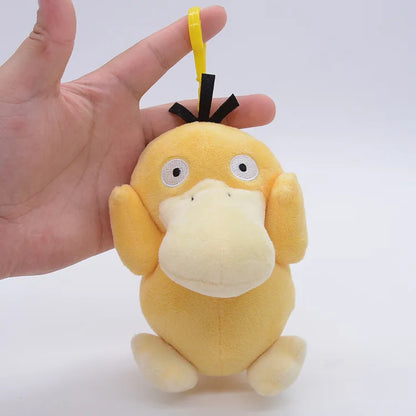 Pokemon Plush Cartoon Keychain Toys – Pikachu, Charmander, Psyduck, Squirtle, Snorlax Anime Figures, Kids Toy Xmas Gift
