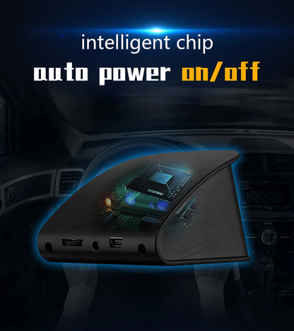 P10 Pro Head-Up Display – On-Board OBD2 Computer with Digital Speedometer, Mileage, Temperature & Driving Data Gauge