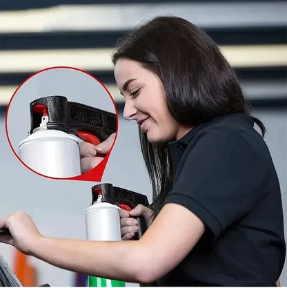 Plastic Portable Spray Paint Handle – Universal Reusable Hand Spray Gun for Car Color Change Film & DIY Pasting