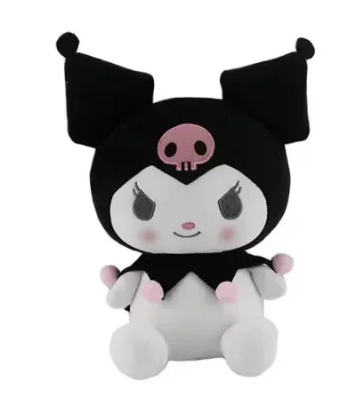 25cm Kawaii Sanrio Plush Toy – Kuromi & Jade Dog Stuffed Doll Gift for Kids