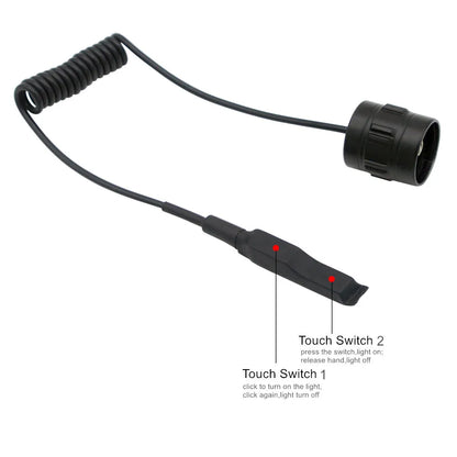 LED Tactical Hunting Flashlight - USB Rechargeable, Waterproof Torch Lamp, Professional Shooting & Night Scout Lights Set