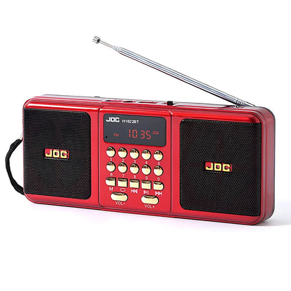 Portable Bluetooth FM Radio Speaker — Wireless Stereo with USB, TF Card & Rechargeable Battery