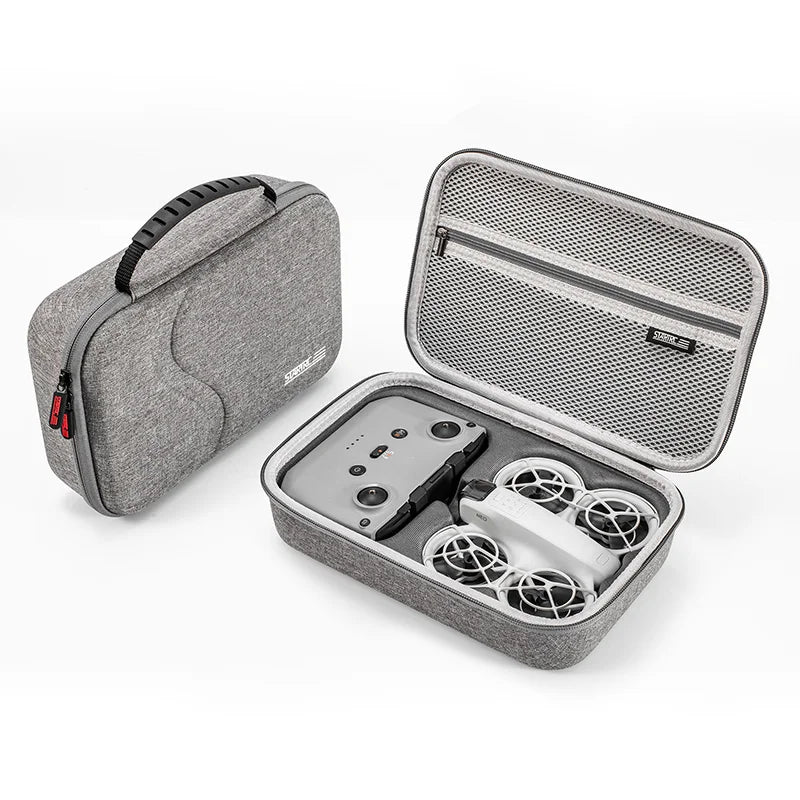 NEO Drone PU Storage Bag — Portable Large Capacity Shoulder & Handheld Organizer for DJI Neo RC-N3 with Shock Absorbing Protection