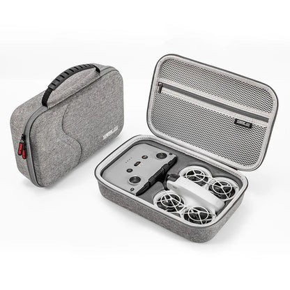 NEO Drone PU Storage Bag — Portable Large Capacity Shoulder & Handheld Organizer for DJI Neo RC-N3 with Shock Absorbing Protection