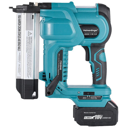 Cordless 18GA Nail & Staple Gun — 2-in-1 Nailer/Stapler, Makita Battery Compatible, 2 Modes, 500 Nails & Staples (Battery Not Included)