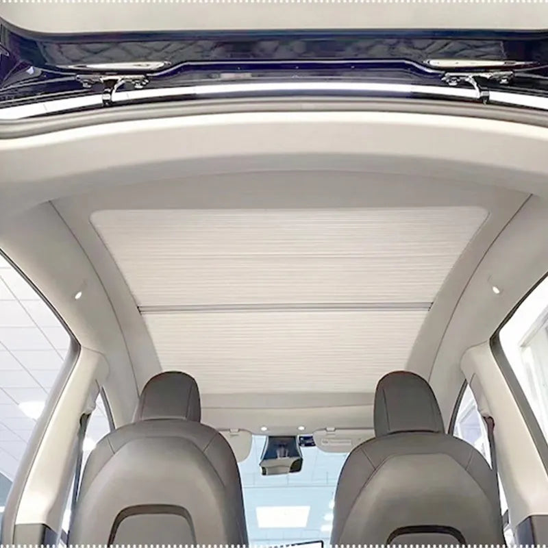 Magnetic Sunshade for Tesla Model Y 2022–2024 – Front & Rear Glass Roof Skylight Sunroof Accessory
