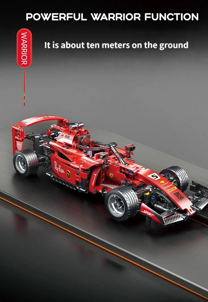 F1 Technical W14 Formula 1:8 Racing Car – 1432PCS City Speed Building Blocks, Compatible with 42141, Sports Vehicle Model Assembly Toy
