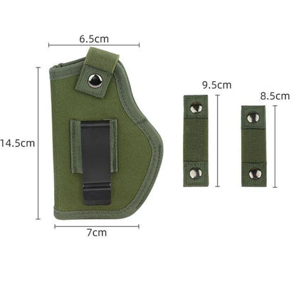 Tactical Universal Gun Holster - Left/Right Hand Waist Concealed Carry for Glock 17/19, Beretta M9, 1911, P226, 9mm Mag Pouch