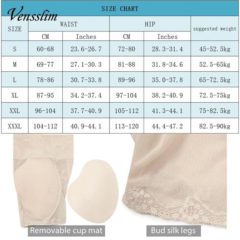 Women’s Butt & Hip Enhancer Briefs – Seamless Padded Shapewear Boyshorts for Body Shaping and Control