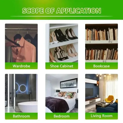 1/5/10PCS Hanging Moisture Absorber Bags — Moldproof Closet Dehumidifier Desiccant for Indoor Anti-Humidity Control