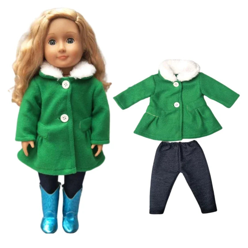 18" American Doll Clothes Set — Jacket and Pants Outfit for Baby Dolls