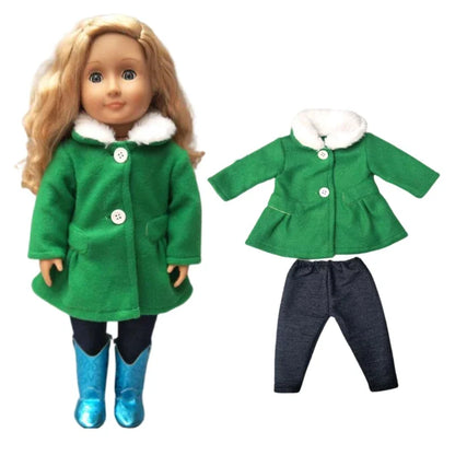 18" American Doll Clothes Set — Jacket and Pants Outfit for Baby Dolls