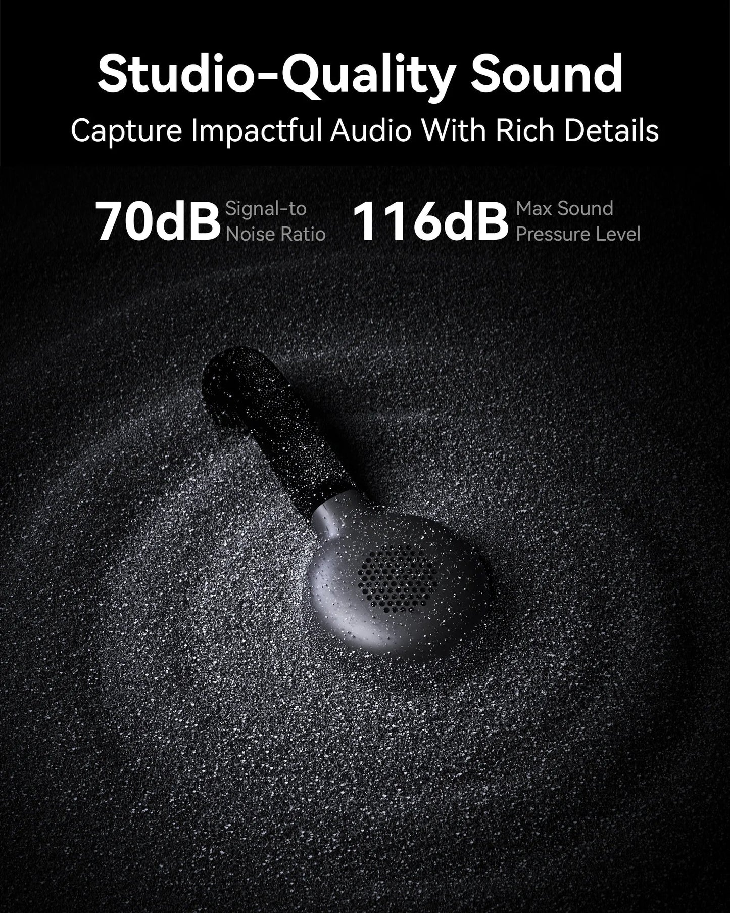 Hollyland Lark M2S Wireless Microphone, Noise Cancellation, for iPhone, Android, PC, Photography, Vlog, Interview