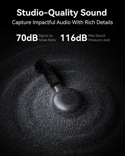 Hollyland Lark M2S Wireless Microphone, Noise Cancellation, for iPhone, Android, PC, Photography, Vlog, Interview