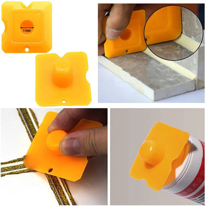 5-Piece Caulking Nozzle Applicator Set: Finishing Tools for Tile, Brick Joints, and More - Handy Silicone Remover Hand Tool Kit