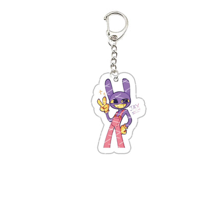 The Amazing Digital Circus Acrylic Keychain – Pomni, Jax, Ragatha, Gangle & Kinger Fan Gift Keyring for Bags & Accessories