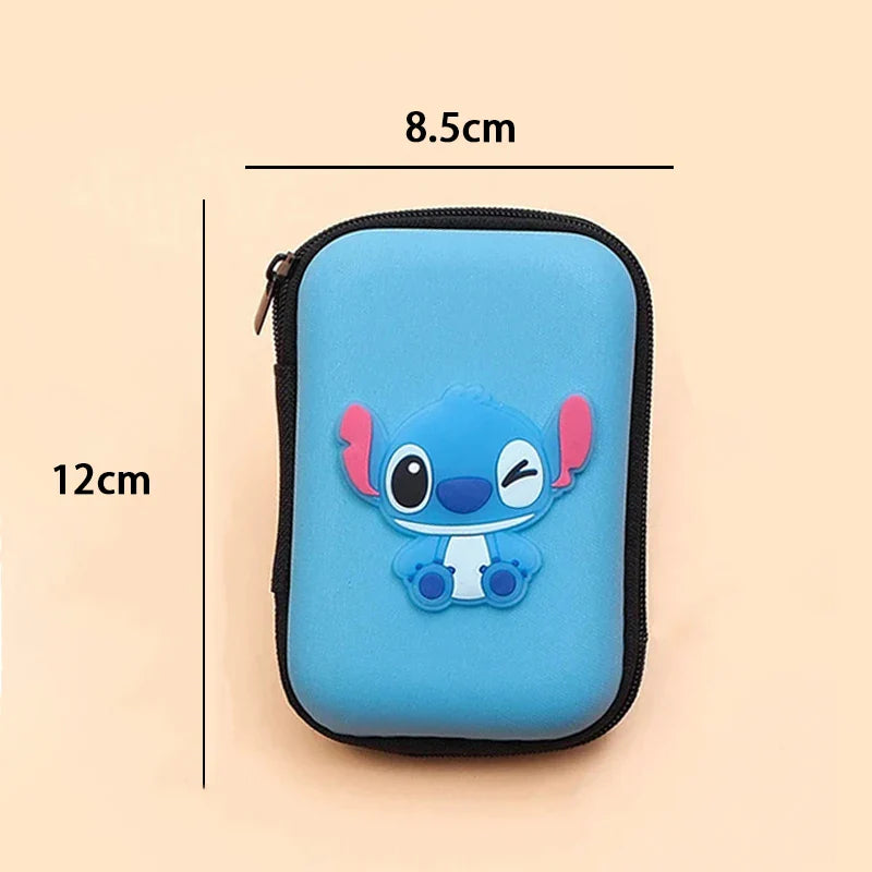 Disney Stitch iPhone Charger Cable Protector Case – Cute Storage Bags and Winder Sticker for Data Line and Earphones
