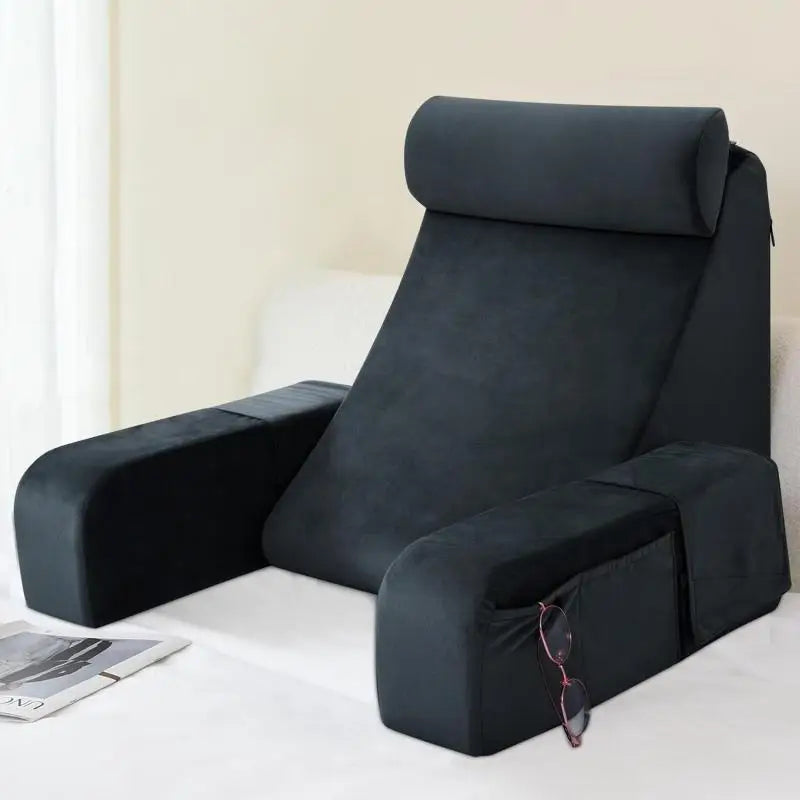Bed Rest Back Pillow – Supportive Backrest Cushion for Bed, Couch & Floor Sitting, Ideal for Reading, Gaming, Resting & Watching TV
