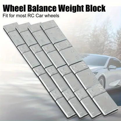 8/16PCS Car Wheel Balance Weights – Adhesive Iron Tire Balancer Blocks for Cars, Trucks & Motorbikes Wheel Fitting Kit