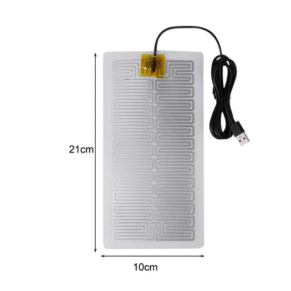USB 5V Heating Pad - Plug & Play Warm Plate Heater for Mouse Pad & Shoes