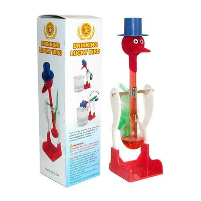 Color Changing Drinking Bird Toy – Physical Science Educational Experiment Toy for Kids STEM Learning Fun Lab Water Bird Gadget