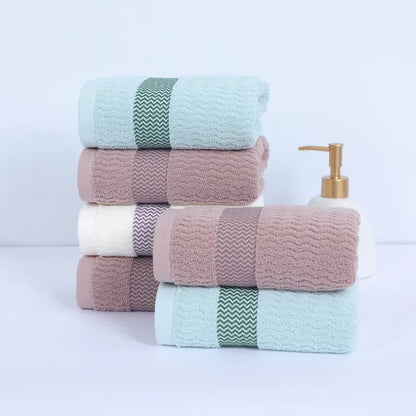 2pcs Thickened Cotton Face Towels — Soft, Quick-Dry, Highly Absorbent Towels