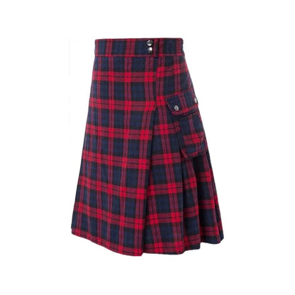 Men's Traditional Highland Tartan Kilt - Short Skirt, Practical Design for Everyday Wear