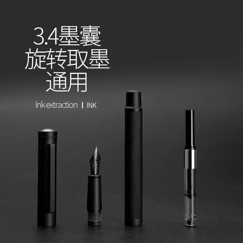 LT Hongdian Titanium Black Forest Calligraphy Pen — Student & Business Ink Pen with Gift Box