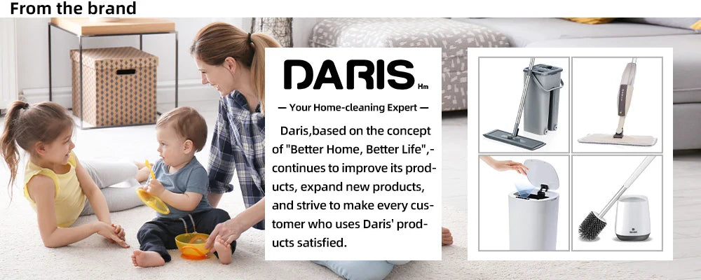 Hands-Free Flat Floor Mop & Bucket Set – Professional Home Cleaning System with Washable Microfiber Pads for Hardwood