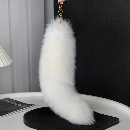 Cute Fluffy Bunny Fur Keychain – Plush Pom Pom Bag Charm and Car Key Ring with Hair Bow