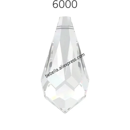 Austria Crystal Drop Pendant - Genuine 6000 Series Rhinestone Charm Bead for DIY Jewelry Making