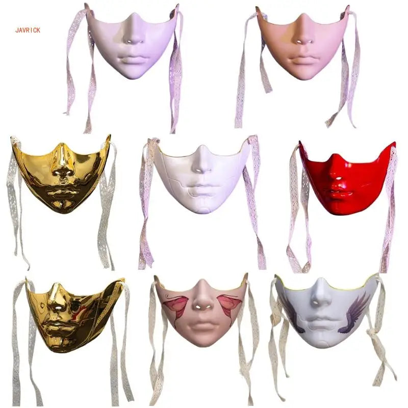 Adult Mechanical Half-Face Masquerade Mask — Cosplay & Halloween Dress-Up Prop for Men & Women Gift