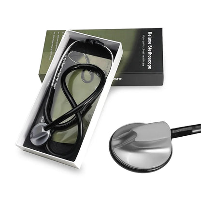 AiQUE Double Chest Piece Stethoscope — Professional Cardiology Medical Device for Doctors and Medical Students